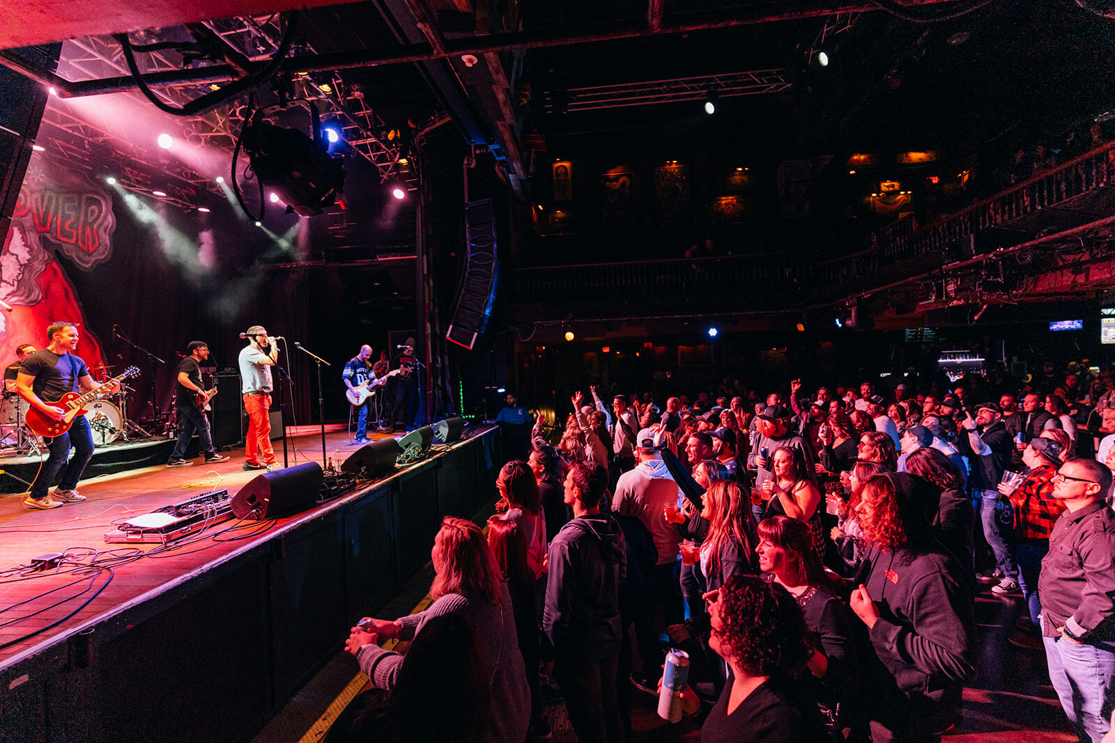 EndRock on the House of Blues stage in front of a packed floor