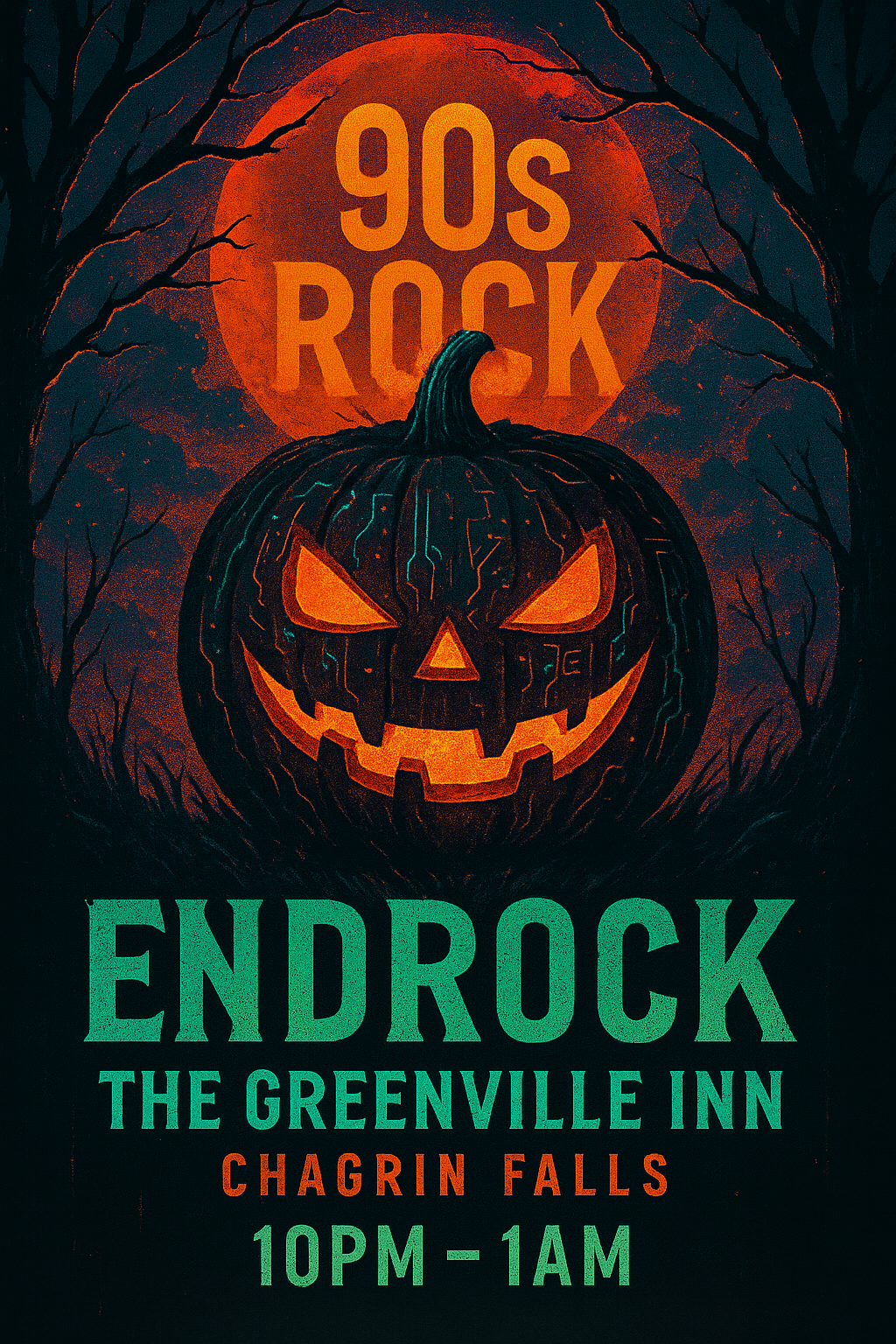 EndRock flyer: October 3rd show in Greenville