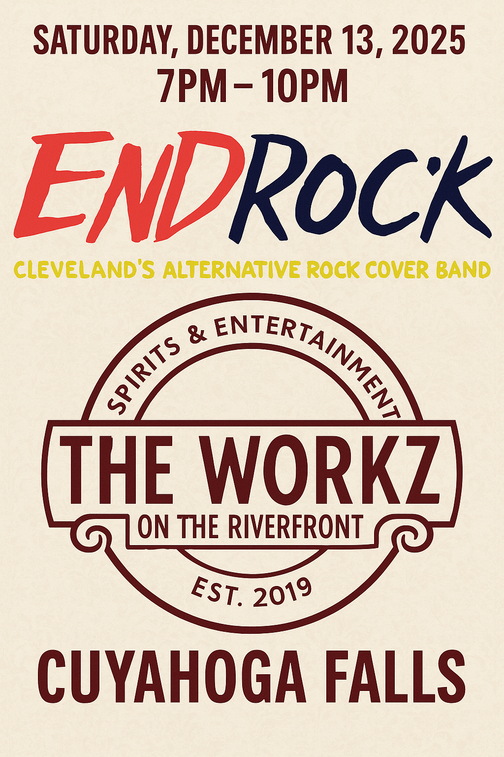 The Workz show flyer
